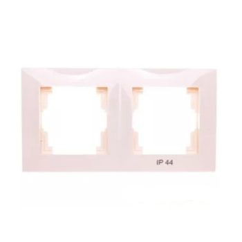 CARLA-1772-41 2x IP44 keret KRÉM