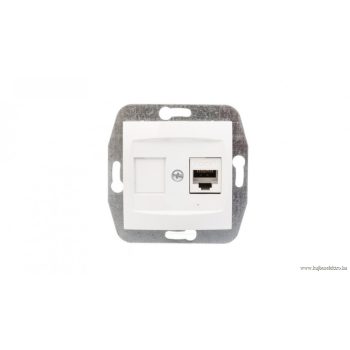 CARLA-1783-10 RJ45 computer cat 6 aljzat FEHÉR