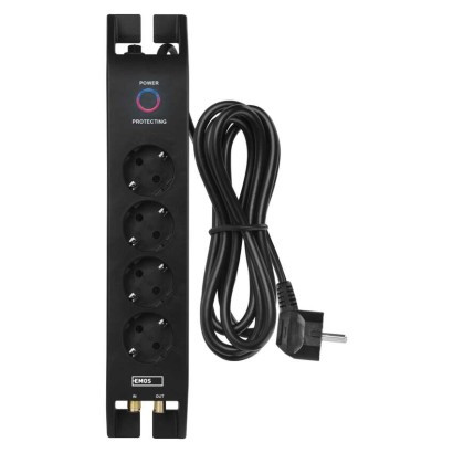 EMOS--P54222 - TÚLFESZÜLTSÉG VÉDELEM 4ALJ. 2M 1800J SCHUKO