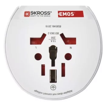 EMOS--P0055N - UTAZÓ ADAPTER FEHÉR