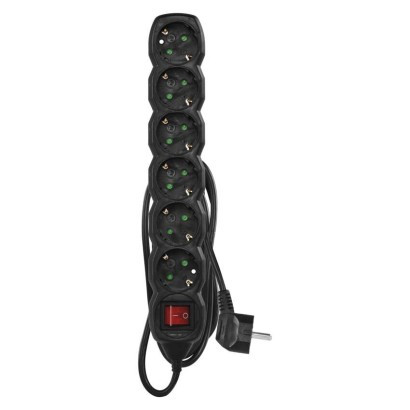 EMOS--PC1621R - HOSSZABBÍTÓ 6 ALJZAT 1,5M 1,5MM SCH