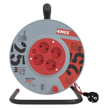 EMOS--P092251 - KÁBELDOB 4ALJZAT 25M 1,5MM PVC SW