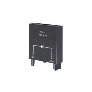   Relpol - M21 mod - Túlfesz szabályozó modul DC relékhez, GZP8/GZP11 foglalathoz, N polaritás. 6/230 V DC - HD Hungária - 2002616