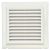 BLAUBERG DECOR 180X180/125 (T/P) PVC rács befúváshoz és elszíváshoz. Hő és UV álló, fehér színű, négyszögletű, szúnyoghálóval. 125mm átmérő csőcsatlakozás. 180x