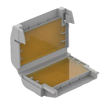   WAGO 207-1332 WAGO Gélbox;  221, 2x73 sorozat; max. 4 mm2-es csatlakozók; vezeték összekötők nélkül; 1-es méret; szürke  4 db/csomag