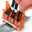 WAGO 221-500 rögzítő adapter narancs, 17,5széx25,5max77,6mé mm WAGO