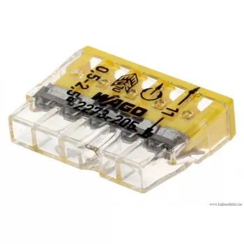   WAGO 2273-205 vezeték összekötő 5x0,5-2,5mm² átlátszó ház
