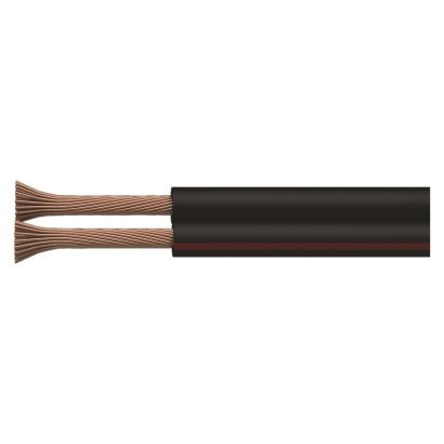 EMOS--S8253 - HANGFAL KÁBEL 2×0,50 FEKETE/PIROS ECO