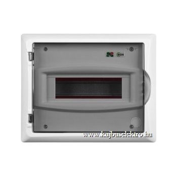   ECONOMIC BOX Falon kívüli kiselosztó doboz 1/8 (N+PE) IP 40 átlátszó ajtó