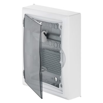   ECONOMIC BOX MULTIMEDIA Falon kívüli kiselosztó doboz 2/24 (N+PE) IP 40 átlátszó ajtó