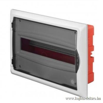   ECONOMIC BOX Süllyesztett kiselosztó doboz 1/12 (N+PE) IP 40 átlátszó ajtó