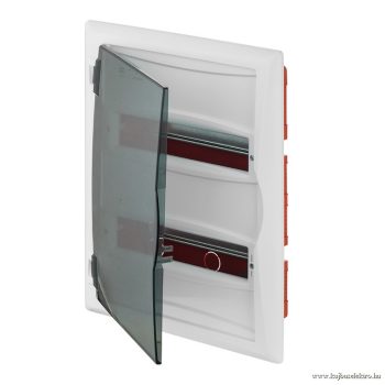   ECONOMIC BOX Süllyesztett kiselosztó doboz 2/24 (N+PE) IP 40 átlátszó ajtó