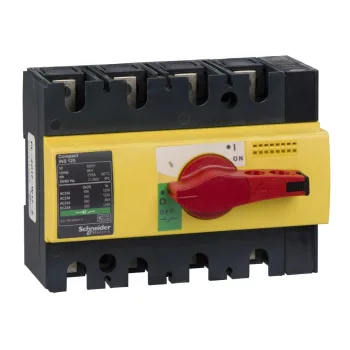   SCHNEIDER 28927 - INS 125 4P piros kapcs.kar,sárga homloklap