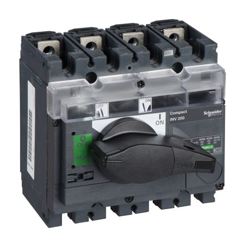 SCHNEIDER 31163 - Interpact terheléskapcsoló/szakaszolókapcsoló INV200 200A 4P