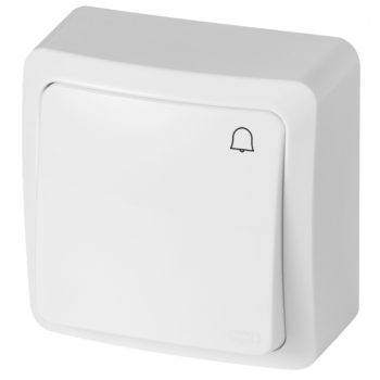 BERG-3714-00 Nyomógomb csengőjellel FEHÉR