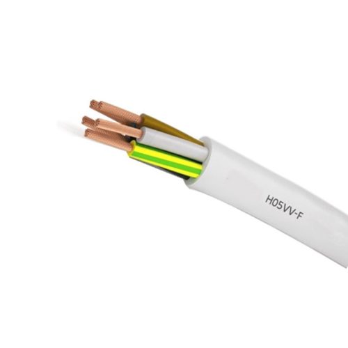 H05VV-F 5x 1,0mm² - 100m/tekercs - sodrott réz erű PVC köpenyes MT kábel 300/500V