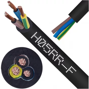 GT sodrott, gumiszigetelésű rézkábel - H05RR-F, H07RN-F