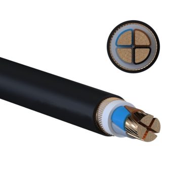  NYCWY 4x120/70mm² PVC szigetelésű kábel réz vezetővel, réz árnyékolással
