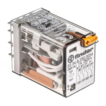   FINDER 55.34.8.230.0054 Általános célú relé 7A 4-v dugaszolós 230VAC monostabil IP20