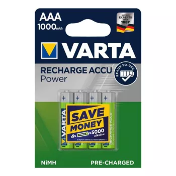   SOMOGYI ELEKTRONIC - 5703 - Varta AAA akkumulátor 1000 mAh 4 db/csomag RTU