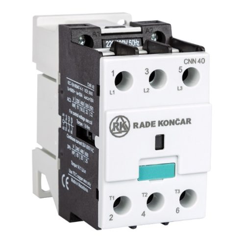 Rade Koncar - RK CNN40 00 24V 50Hz - Mágneskapcsoló, 38A/18.5kW (AC3,400V/50Hz) - HD Hungária - 603452