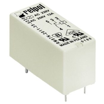   Relpol - RM87N-2011-35-5024 - Miniatűr relé, 12A, 1C/O, 24VAC - HD Hungária - 604688
