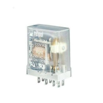  Relpol - R2M-2012-23-5110 - Miniatűr ipari relé, 2C/O, 5A, 110VAC - HD Hungária - 620488