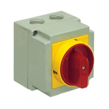   Apator - 4G10-10-PKS6 - Ipari kapcsoló, tokozott, Ith:16A, 3 pólus 0-1 állás,  p/s, lakatolható - HD Hungária - 63-241669-211