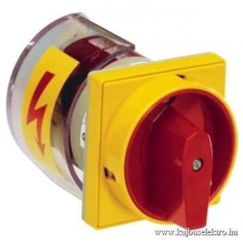   Apator - 4G40-10-US25 - Ipari kapcsoló, előlapra, Ith:50A, 3 pólus, 0-1 állás,  lakatolható vészkapcsoló - HD Hungária - 63-241677-241