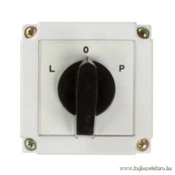   Apator - 4G10-11-PK - Ipari kapcsoló, tokozott, Ith:16A, 3 pólus irányváltó - HD Hungária - 63-840309-211