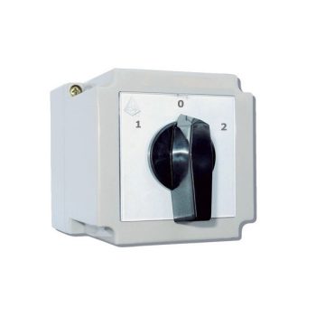   Apator - 4G25-53-PK - Ipari kapcsoló, tokozott, Ith:25A, 3 pólus, 1-0-2 állású választókapcsoló - HD Hungária - 63-840345-231