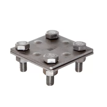   Keresztösszekötő 30/30, 60x60x3mm V4A rozsdamentes  2 részes BLKLE60-3FL/FLVA