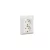 SOMOGYI ELEKTRONIC - 782113 - Kaptika 2x2P+F aljzat komplett, fehér