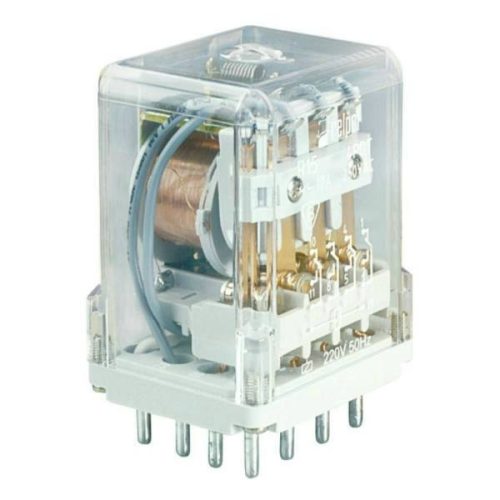 Relpol - R15-1014-23-1110-KL - Ipari relé, 4C/O, 10A, 110VDC, tesztgomb, LED - HD Hungária - 802381