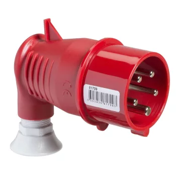   SCHNEIDER 81709 - MUREVA PK (Pratika) 90°-os lengővilla, 3P+N+F, 6h, 16A, 415V, IP44, csavaros