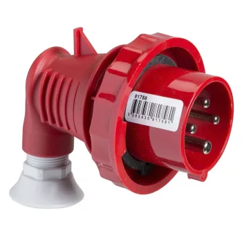   SCHNEIDER 81759 - MUREVA PK (Pratika) 90°-os lengővilla, 3P+N+F, 6h, 16A, 415V, IP67, csavaros