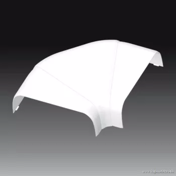   KOPOS ELEKTRO - 8493 HB - Szerelvénybeépítő-vezetékcsatorna lapos kanyaridom Parapetcsat műa 210x70mm sík sarokidom