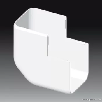   KOPOS ELEKTRO - 8546 HB - Szerelvénybeépítő-vezetékcsatorna külső sarokidom Műa csatorna  60x60 külső könyök 8546-HB