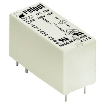  Relpol - RM85-5021-25-1024 inrush - Miniatűr relé, 1N/O, 16A, 24DC, inrush - HD Hungária - 855082