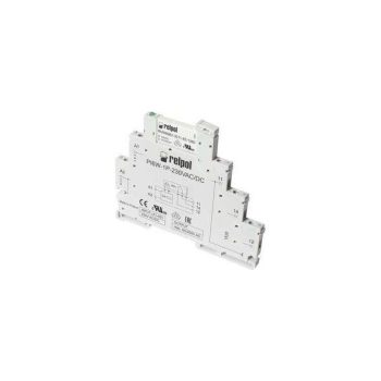   Relpol - PIR6W-1P 230VAC/DC - Interfész relé, 230VAC/DC, 1C/O, 6A, szürke - HD Hungária - 858609