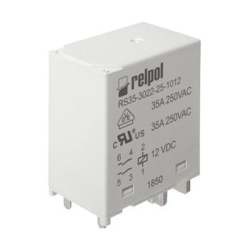   Relpol - RS35-3022-25-1012 - Ipari relé, 35A, 12VDC, 2NO, - HD Hungária - 859168