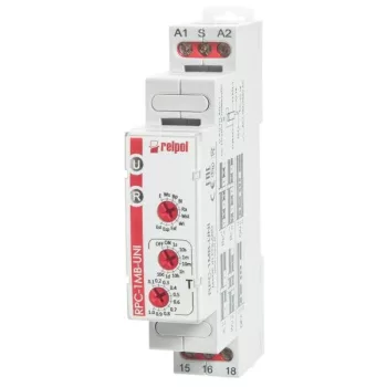   Relpol - RPC-1MB-UNI multifunkciós időrelé - Időrelé multifunkciós, 1C/O, 10 funkció, 12-240VAC/DC - HD Hungária - 863182