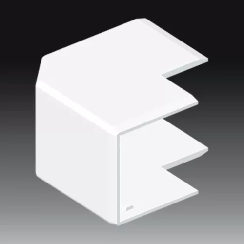 KOPOS ELEKTRO - 8646HF HB - Vezetékcsatorna külső könyök Műa csatorna  40x40mm külső sarok HF.