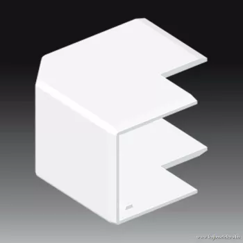   KOPOS ELEKTRO - 8646 HB - Vezetékcsatorna külső könyök Műa csatorna  40x40mm külső sarok