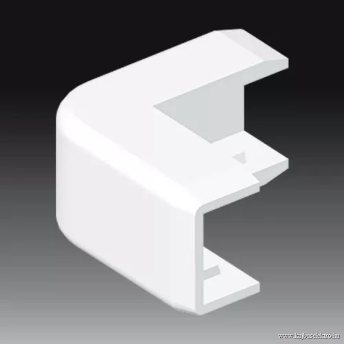 KOPOS ELEKTRO - 8686 HB - Vezetékcsatorna külső könyök Műa csatorna  15x10mm külső sarokidom