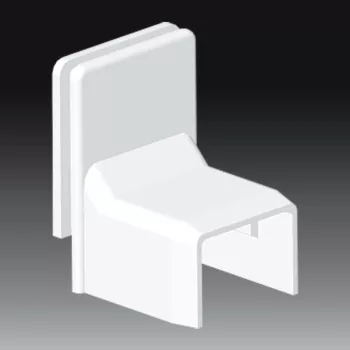   KOPOS ELEKTRO - 8739 Z HB - Vezetékcsatorna ráépíthető leágazóidom Műa csatorna  18x13mm gallér magasított