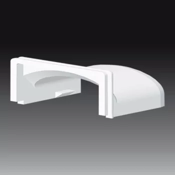   KOPOS ELEKTRO - 8837 HB - Vezetékcsatorna ráépíthető leágazóidom Műa taposócsatorna 34x10,5mm gallér fehér