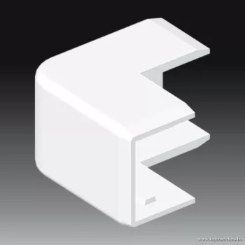   KOPOS ELEKTRO - 8916 HB - Vezetékcsatorna külső könyök Műa csatorna  25x20mm külső könyök