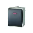 SOMOGYI ELEKTRONIC - 9876H - AQUATOP, falon kívüli, váltókapcsoló irányfénnyel IP54 szürke