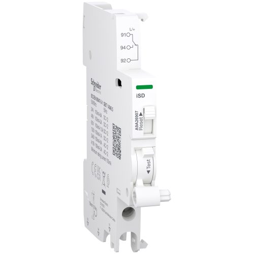 SCHNEIDER A9A26907  - ACTI9 iSD hibajelző érintkező, 0.1-6A, 24-415VAC, 24-130VDC, alsó bekötés